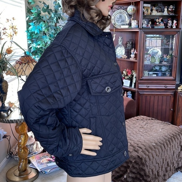 Brand New Michael Kors Black Quilted Stitch Button Up Jacket - Picture 9 of 16
